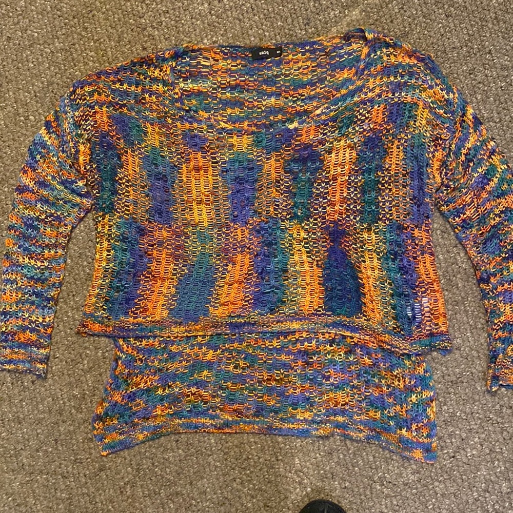 Colorful light weight sweater